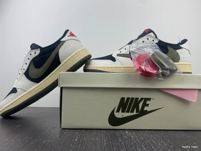 Cheap Husky Air Scott OG Olive 1 Low Travis Jordan DZ4137-106 x WMNS 0714
